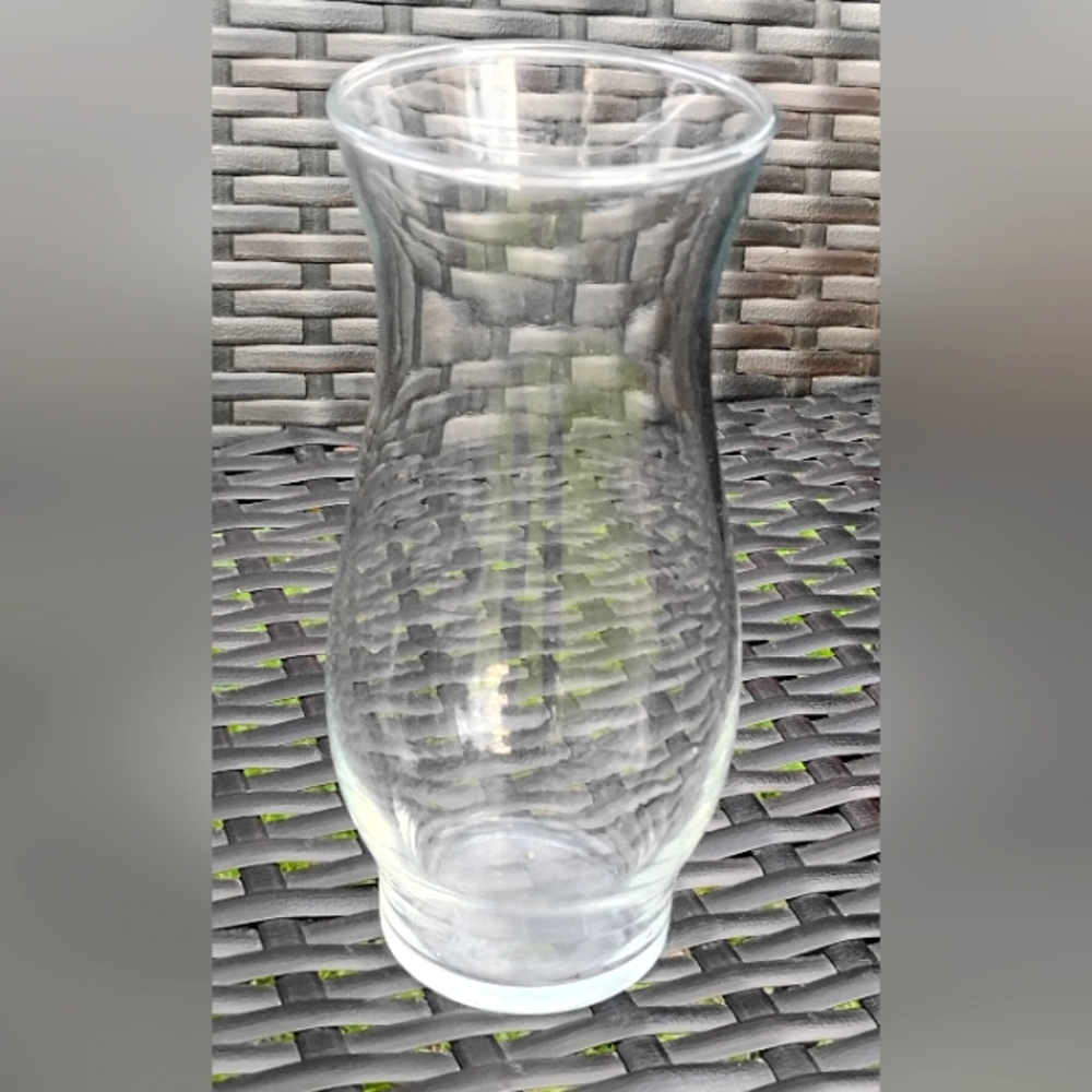 Clear Glass Hurricane Vase